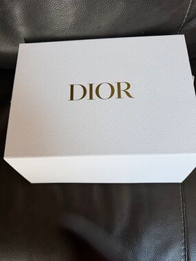 Dior White Box with Gold Logo
